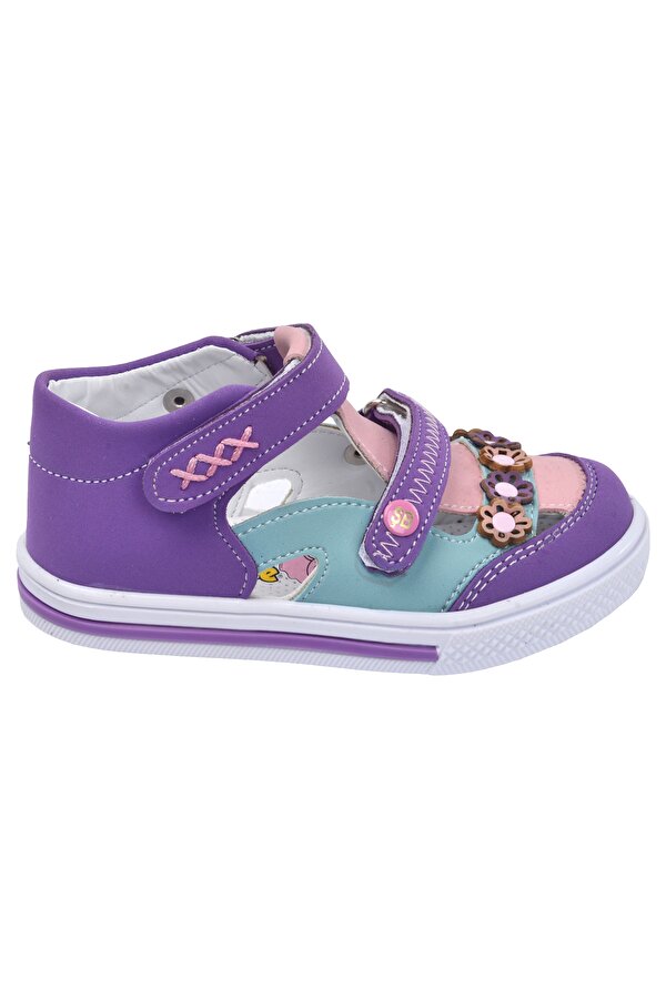 Şirin Bebe Kiko Şb 2223-28 Orto pedik Kız Çocuk Bebe Ayakkabı Sandalet Mor-Pudra Şirin Bebe Kiko Şb 2223-28 Orto pedik Kız Çocuk Bebe Ayakkabı Sandalet Mor-Pudra