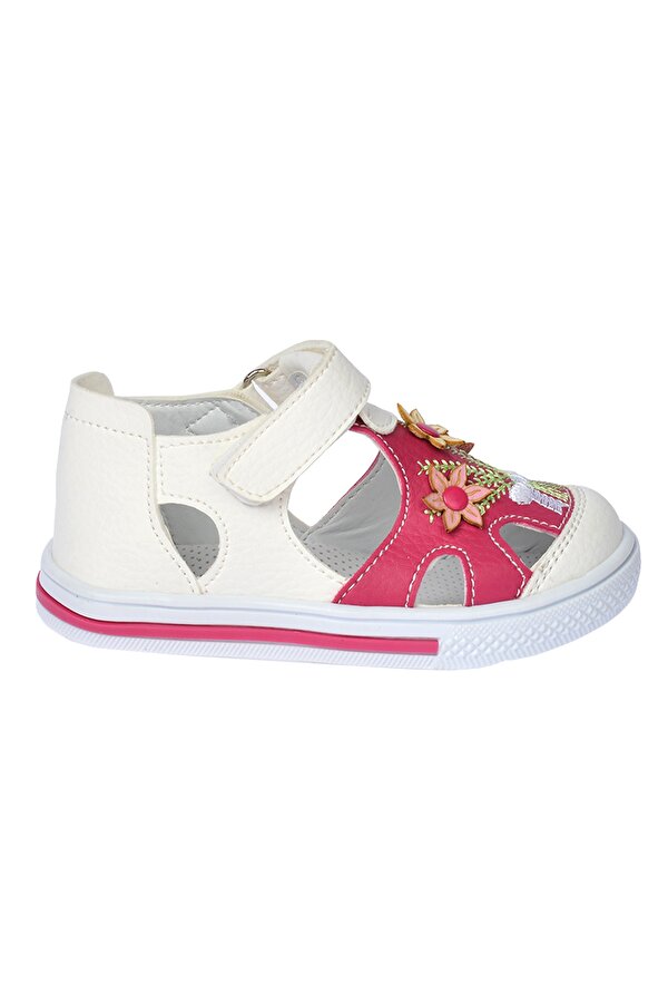 Şirin Bebe Kiko Şb 2211-16 Orto pedik Kız Çocuk Bebe Ayakkabı Sandalet Beyaz Fuşya Şirin Bebe Kiko Şb 2211-16 Orto pedik Kız Çocuk Bebe Ayakkabı Sandalet Beyaz Fuşya