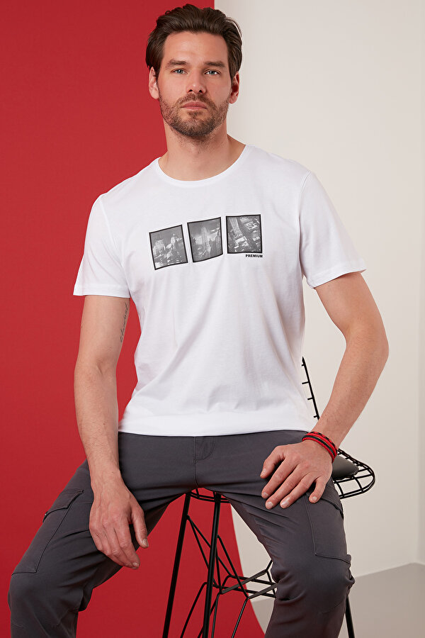 Buratti Erkek T Shirt 5902342 BEYAZ Buratti Erkek T Shirt 5902342 BEYAZ