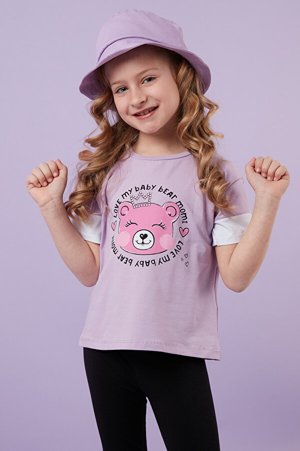 Lela Kız Çocuk T Shirt 6211038 LİLA