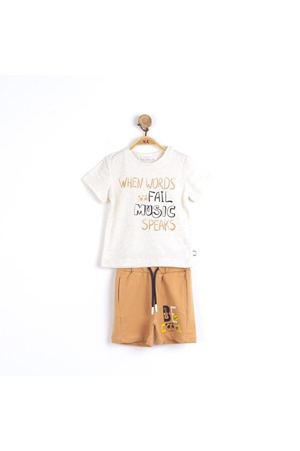 NK Kids T-shirt Şort Takım Erkek Bebek Turuncu NK Kids T-shirt Şort Takım Erkek Bebek Turuncu