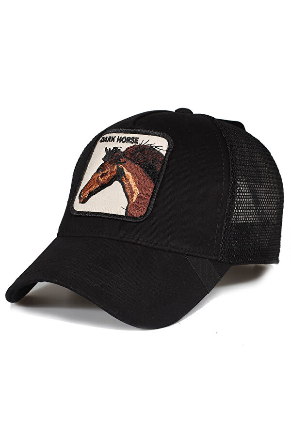 TEET Hayvan Figürlü Animal Farm Şapka At Dark Horse Resimli