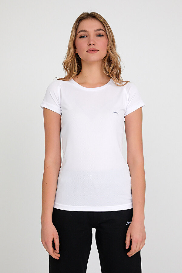 Slazenger RELAX Kadın T-Shirt Beyaz ZB6513