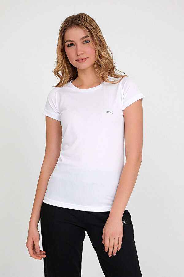 Slazenger RELAX Kadın T-Shirt Beyaz ZB6513