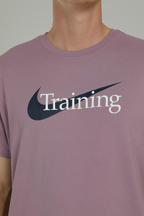 Nike DRI-FIT Mor Erkek Kısa Kol T-Shirt