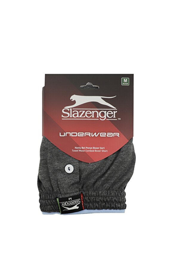 Slazenger HE Erkek Boxer İç Giyim K.Gri