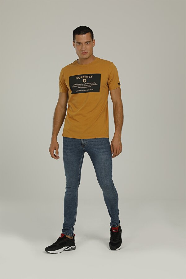 Superfly 22575-MEN TSHIRT CINNAMON Tarçın Erkek Kısa Kol T-Shirt