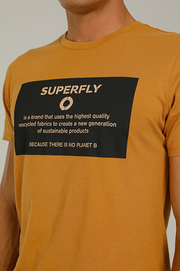 Superfly 22575-MEN TSHIRT CINNAMON Tarçın Erkek Kısa Kol T-Shirt
