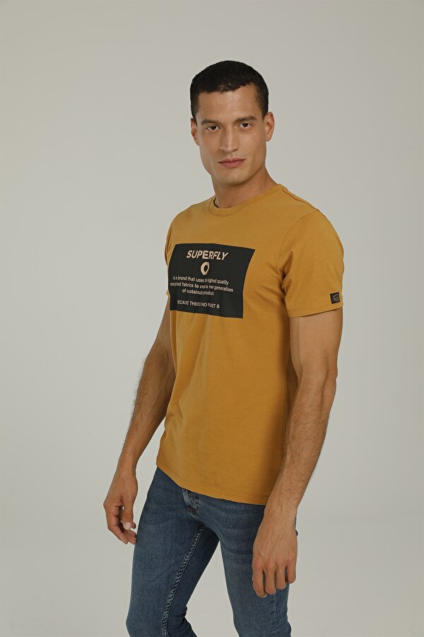 Superfly 22575-MEN TSHIRT CINNAMON Tarçın Erkek Kısa Kol T-Shirt