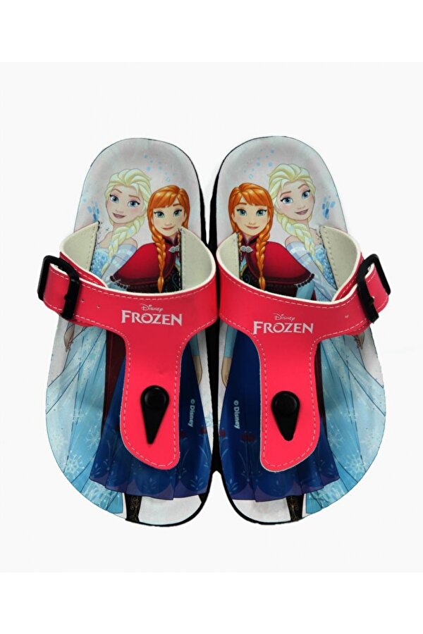 Frozen Elsa Anna Kız Çocuk Pembe Terlik