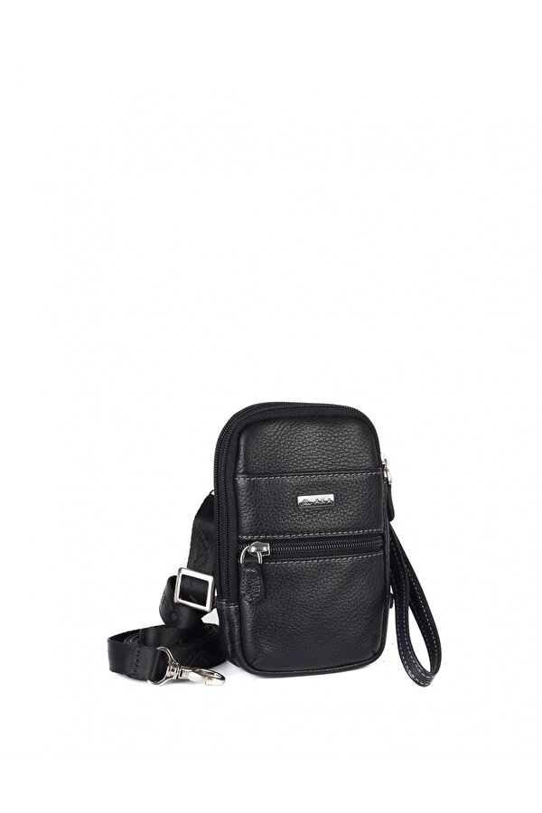 AKA DERİ 345 HAKİKİ DERİ TELEFONLUK SİYAH