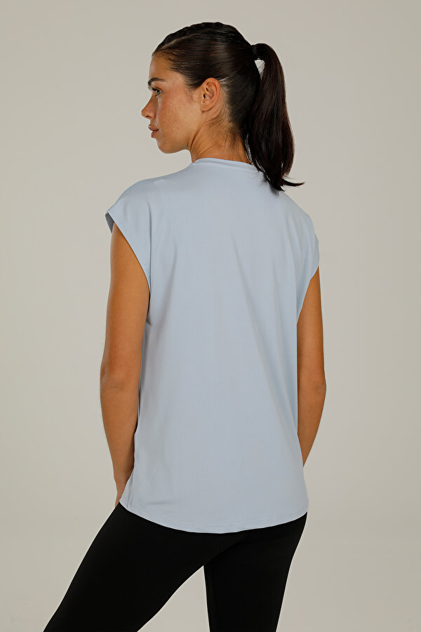 Lumberjack CT1014 LUCY SLOGAN T-SHIR BLUE Woman 054