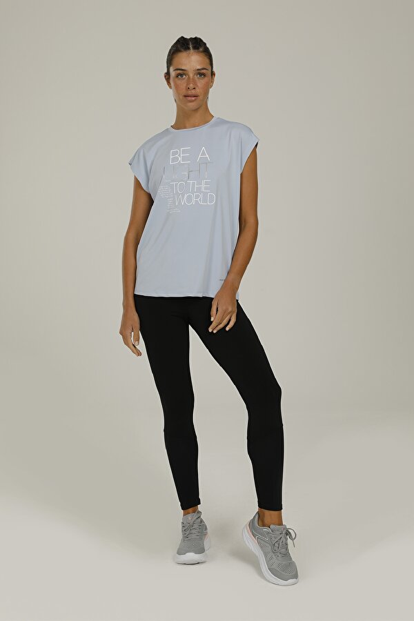 Lumberjack CT1014 LUCY SLOGAN T-SHIR BLUE Woman 054