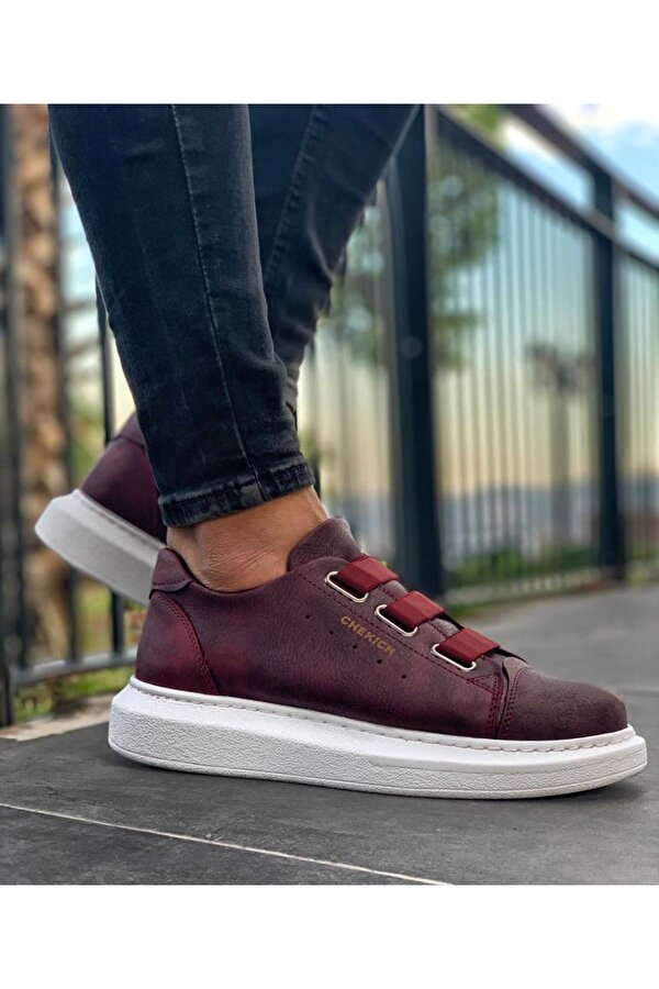 Chekich CH253 CBT Mirror Non Erkek Ayakkabı BORDO