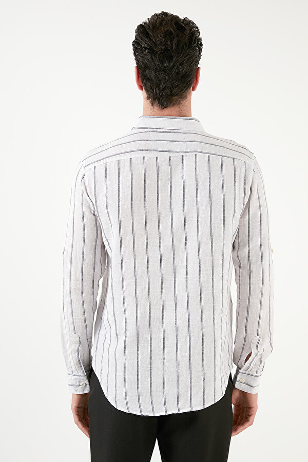 Buratti Erkek Gömlek CF21S112480 BEYAZ-LACİVERT