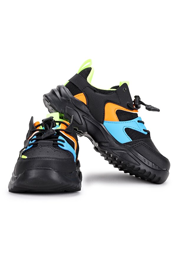 Kiko Kids Y3 Cırtlı Kız/Erkek Çocuk Spor Ayakkabı Siyah Kiko Kids Y3 Cırtlı Kız/Erkek Çocuk Spor Ayakkabı Siyah