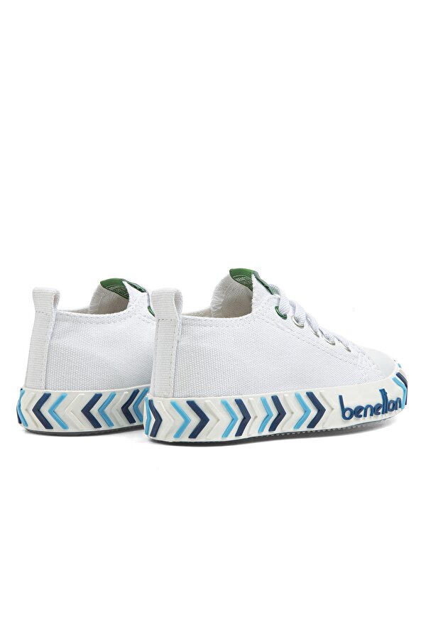 Benetton ® | BN-30641 - 3394 Beyaz Mavi - Çocuk Spor Ayakkabı