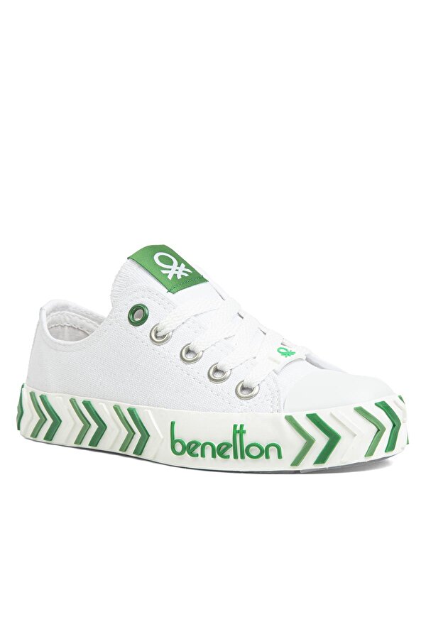 Benetton ® | BN-30635-3374 Beyaz Yesil - Çocuk Spor Ayakkabı