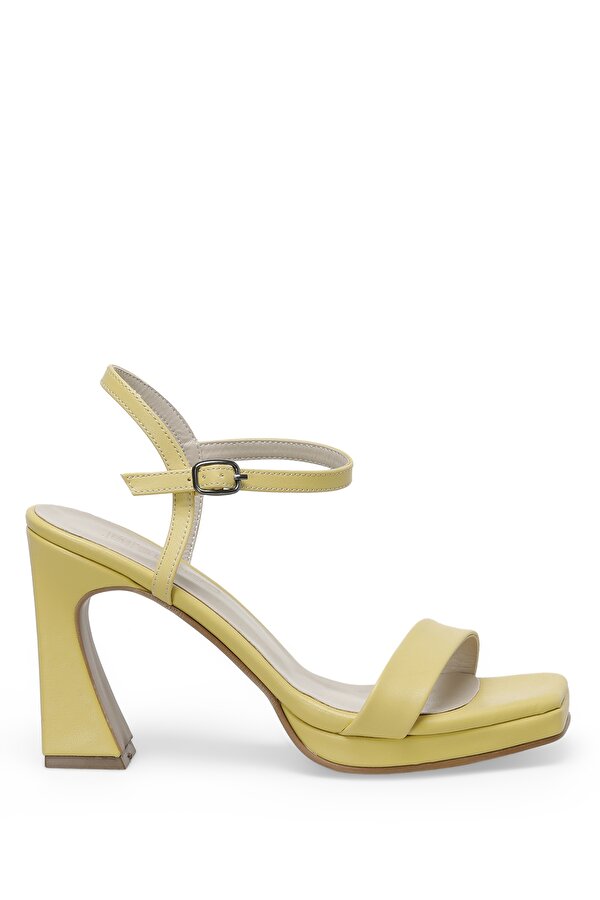 Butigo MRESS 2FX Sarı Kadın Topuklu Sandalet