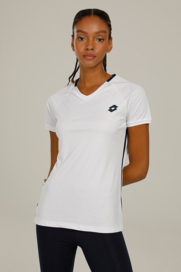 Lotto SANDRA T-SHIRT 2FX Beyaz Kadın Kısa Kol T-Shirt