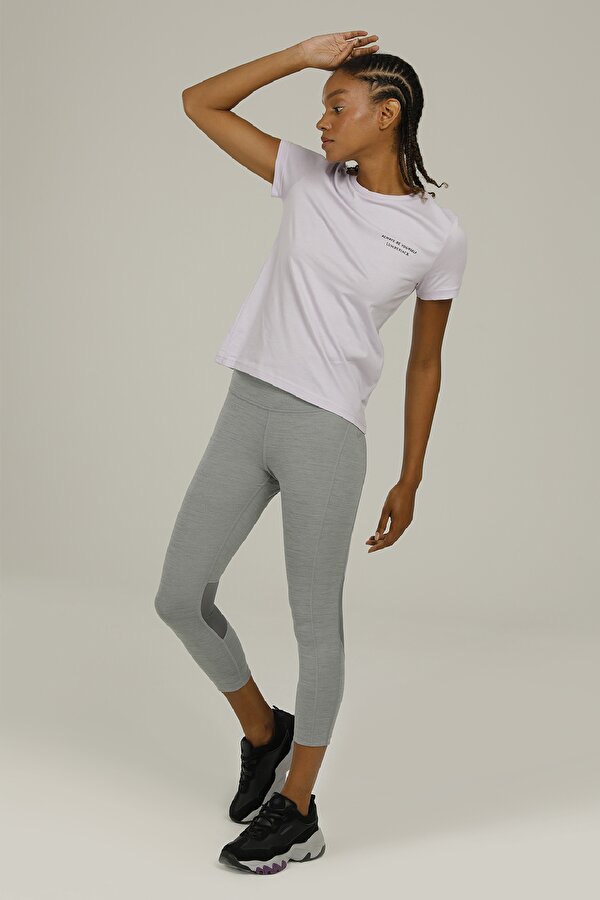 Lumberjack Anna C Neck Slogan T-Shir Фиолетовый 008 Женщина Футболка