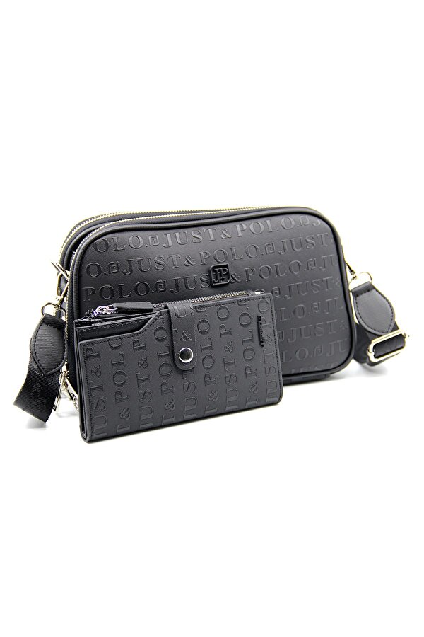 Just Polo Kadın Ayarlanabilir Askılı 6 Bölmeli Mini Çanta Ve Cüzdan Kombini PBU4023-1001