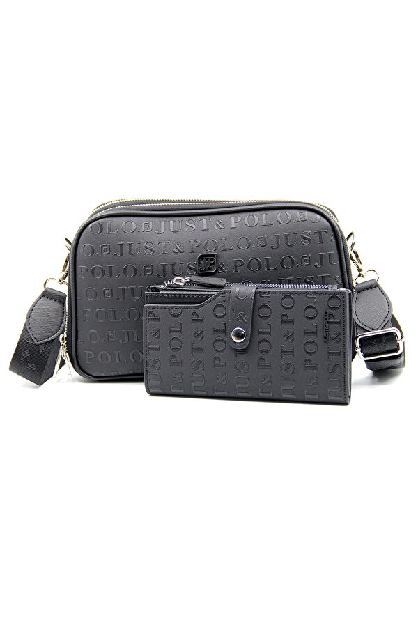 Just Polo Kadın Ayarlanabilir Askılı 6 Bölmeli Mini Çanta Ve Cüzdan Kombini PBU4023-1001