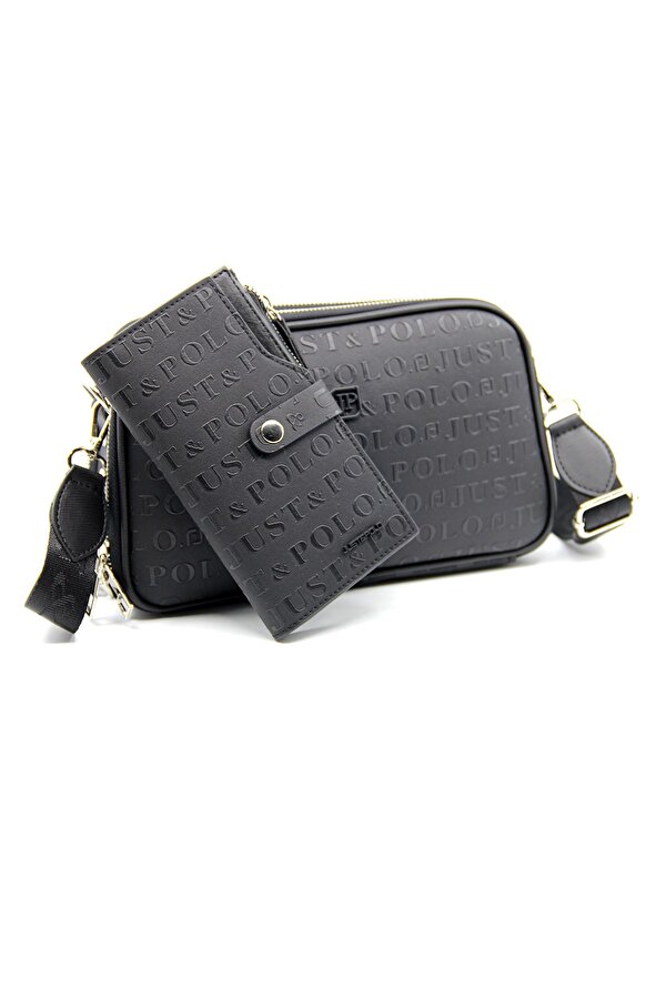Just Polo Kadın Ayarlanabilir Askılı 6 Bölmeli Mini Çanta Ve Cüzdan Kombini PBU4023-1001