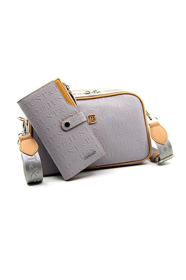 Just Polo Kadın Ayarlanabilir Askılı 6 Bölmeli Mini Çanta Ve Cüzdan Kombini PBU4023-1001