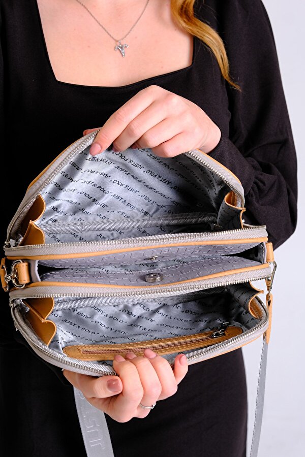 Just Polo Kadın Ayarlanabilir Askılı 6 Bölmeli Mini Çanta Ve Cüzdan Kombini PBU4023-1003