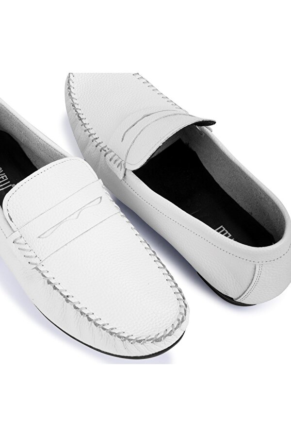 Ducavelli Artsy Hakiki Deri Erkek Günlük Ayakkabı, Rok Loafer Ayakkabı