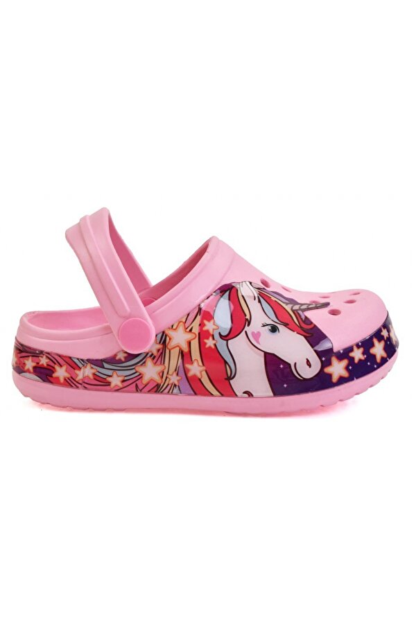 Ellaboni Kız Çocuk Unicorn Terlik Sandalet