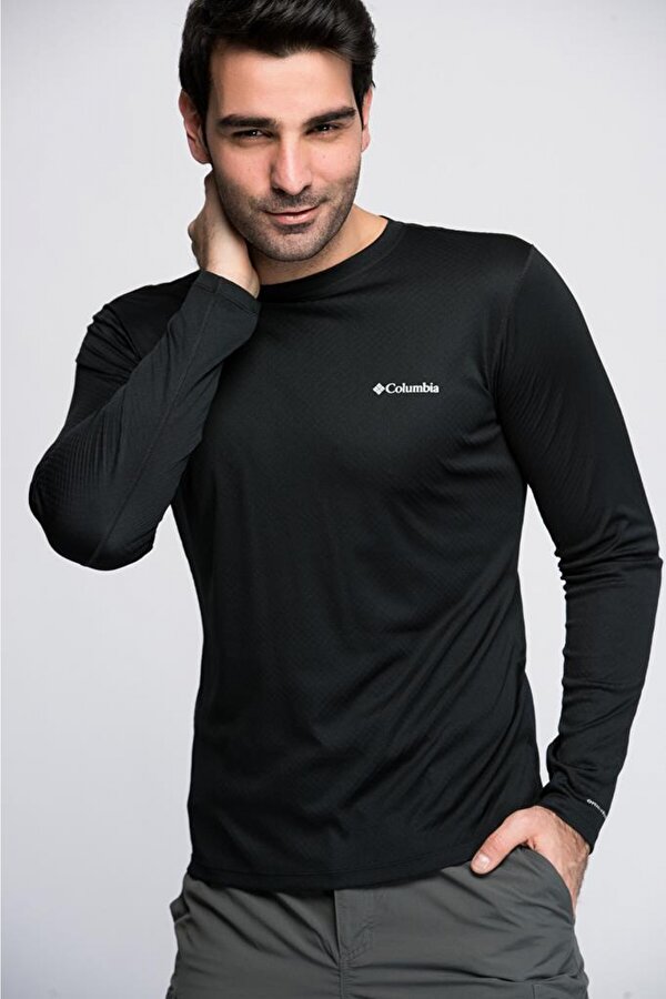 Columbia Zero Rules Long Sleeve Shirt Erkek Uzun Kollu Tişört Siyah AM6083-010