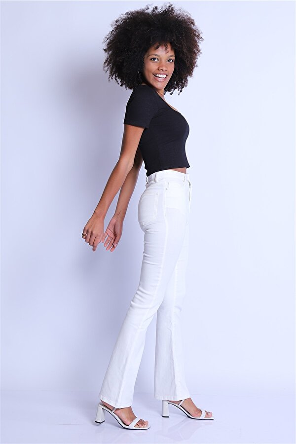 Twister Jeans Kadın Pantolon Olivia 9404-07 BEYAZ