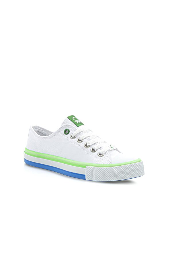 Benetton ® | BN-30191 - 3374 Beyaz Yeşil - Erkek Spor Ayakkabı