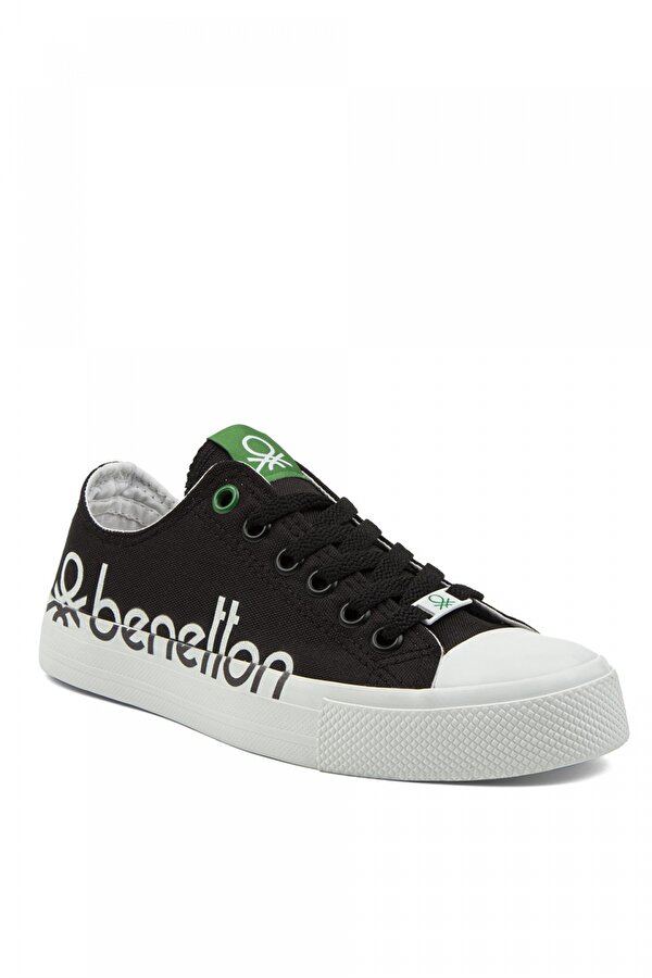 Benetton ® | BN-30566 - 3374 Siyah Beyaz - Kadın Spor Ayakkabı