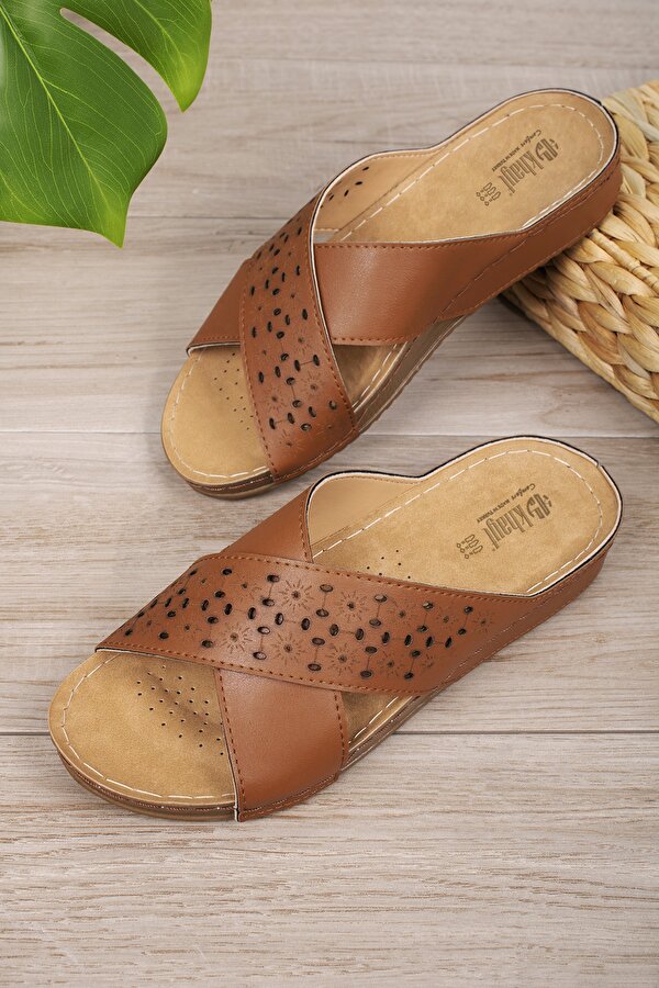 Khayt Violet Anatomik Ortopedik Günlük Kadın Terlik