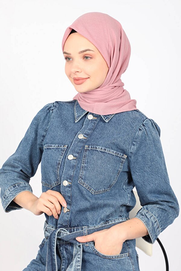 Miray Koyu Pudra Pamuk Eşarp