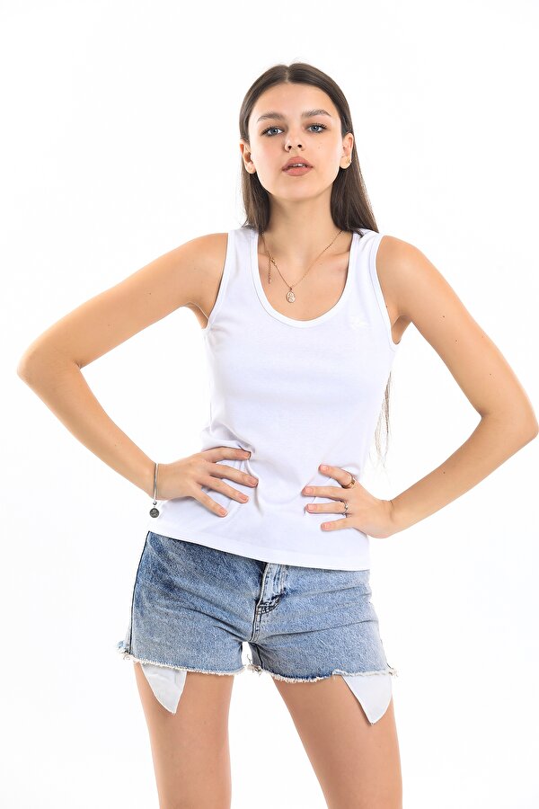 Viking Jeans Askılı Nakış Detaylı Atlet Viking Jeans Askılı Nakış Detaylı Atlet