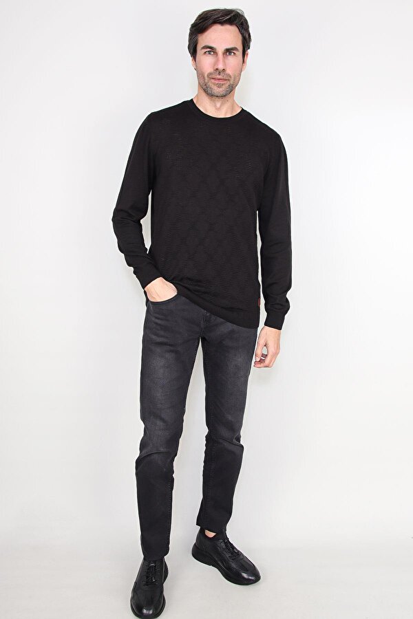 Alexander Gardi ALEXANDERGARDI BİSİKLET YAKA JAKARLİ KAZAK (E20-511402)