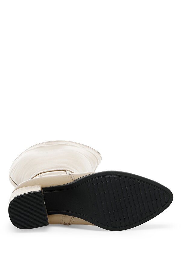 Butigo MAYA 2PR Bej Kadın Topuklu Çizme