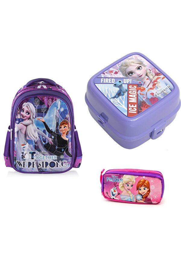 Frozen İlkokul Çantası Salto Together We Are Strong (3 lÜ SET)