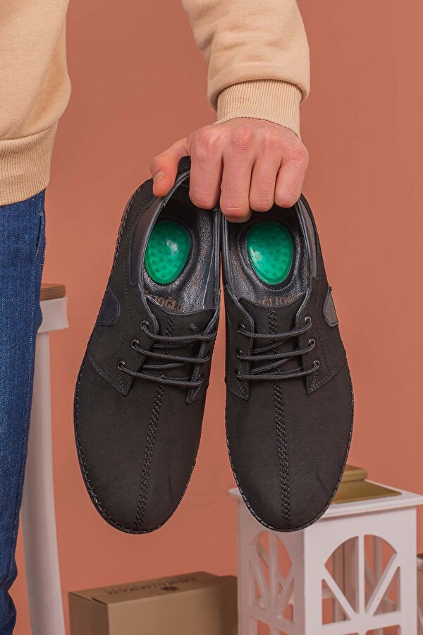 Yağlıoğlu Kundura Yağlıoğlu Hakiki Deri Topuk Jelli Günlük Erkek Ayakkabısı