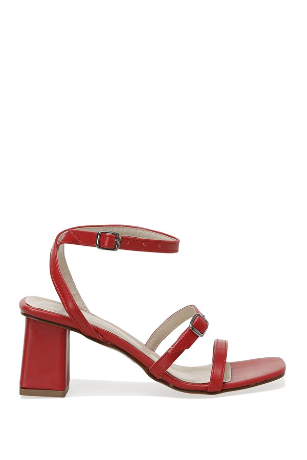 Miss F DS22049 2FX Kırmızı Kadın Topuklu Sandalet