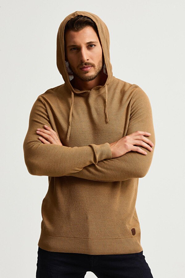 Alexander Gardi ALEXANDERGARDI KAPÜŞONLU İNCE KAZAK (E22-5713)