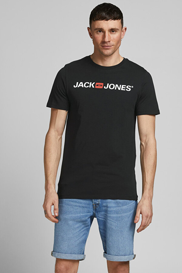 Jack & Jones JJECORP LOGO TEE SS CREW Siyah Erkek Kısa Kol T-Shirt