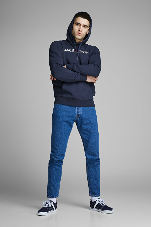 Jack & Jones JJECORP OLD LOGO SWEAT Mavi Erkek Sweatshirt