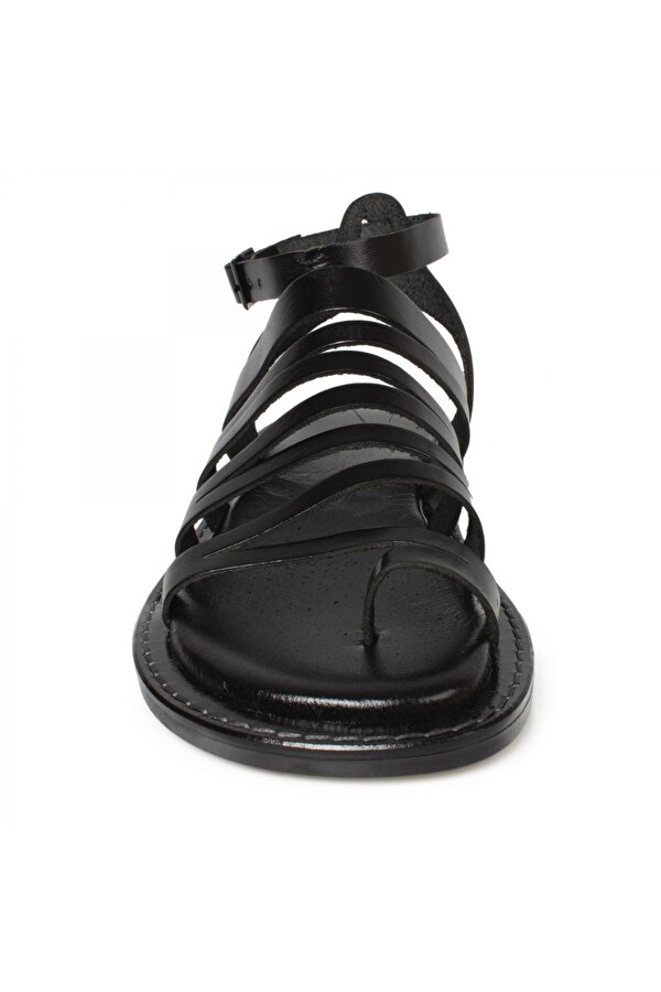 Mammamia D22Ys-1140-Z Casual Günlük Siyah Kadın Sandalet YV8657