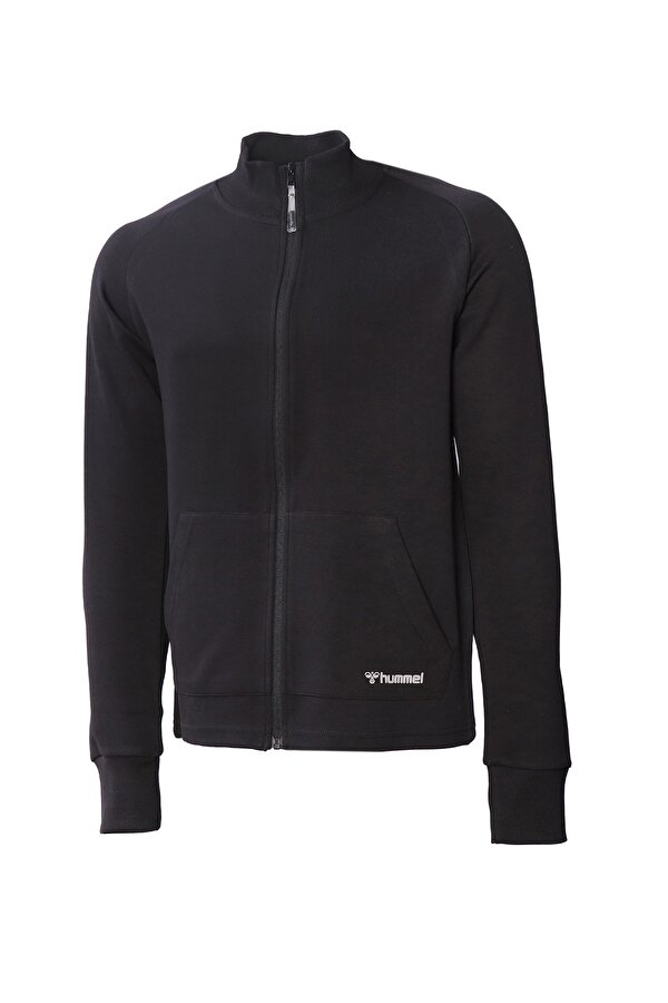Hummel HMLNASO ZIP JACKET Siyah Erkek Sweatshirt