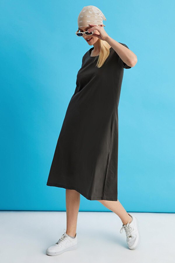 Alexander Gardi ALEXANDERGARDİ KISA KOLLU SALAŞ ELBİSE (B22-43600)